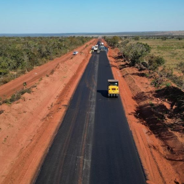 Rodovia MS-338 que liga Camapuã a Ribas do Rio Pardo está na reta final