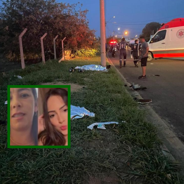 Janaina e Caroline, vítimas de acidente de moto, são identificadas em Três Lagoas