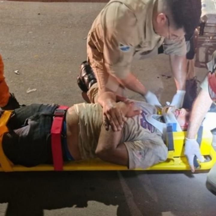 Em Ribas Milton é atropelado motorista foge sem socorro e ele fica em estado grave