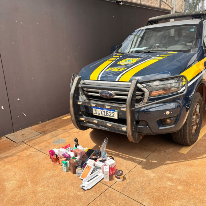 PRF prende casal transportando remédios ilegais do Paraguai em Três Lagoas