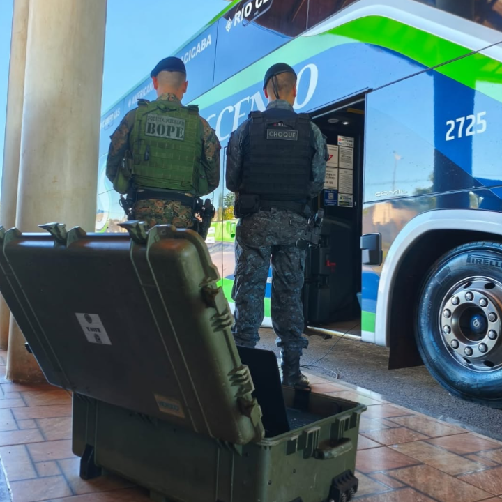 granadas em ônibus na rodoviária de ribas assustam passageiros e mobilizam polícia