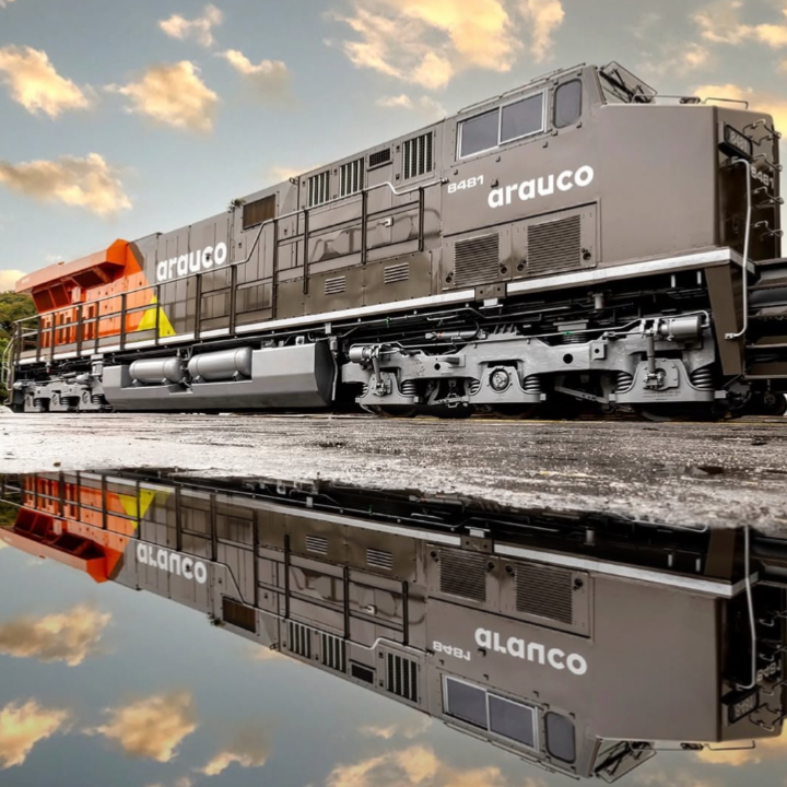 Arauco acelera projeto com ferrovia própria e novas locomotivas em Inocência (MS)